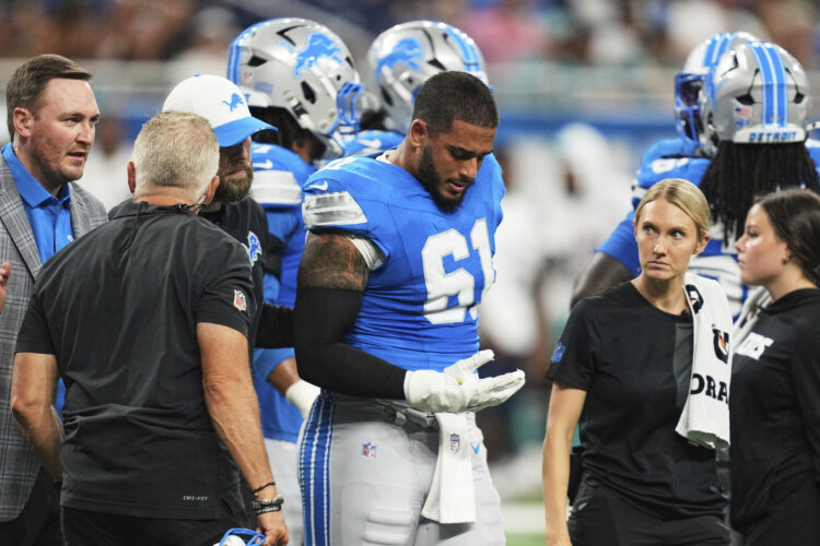 Lions rookie edge rusher Hassanein out with pectoral injury